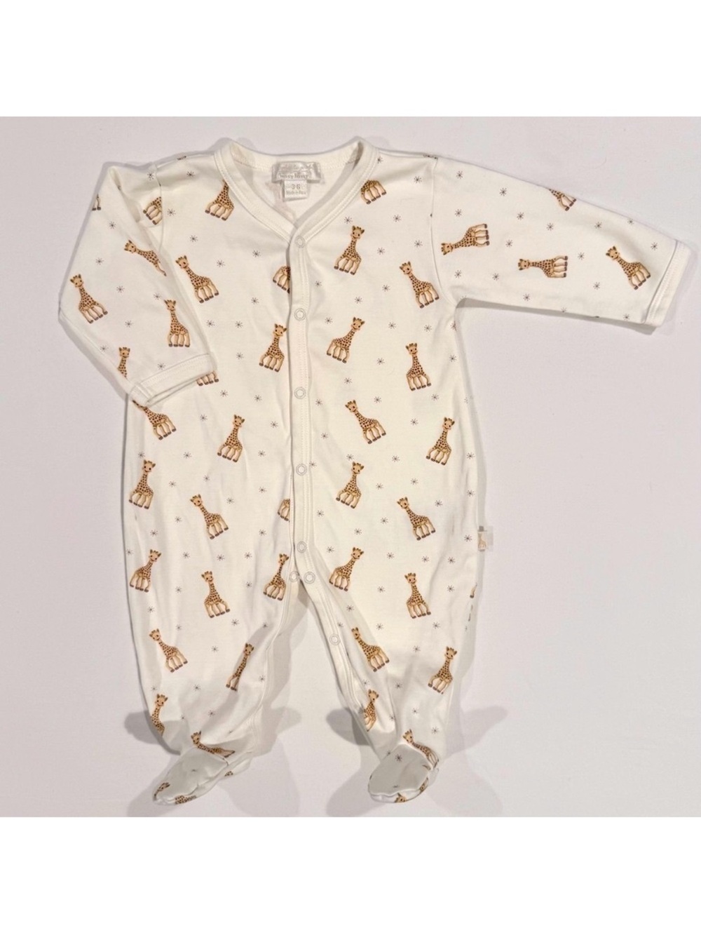 Kissy Kissy Sophie the Giraffe Footie Boys 3-6M Girls La Girafe Sleeper Cotton